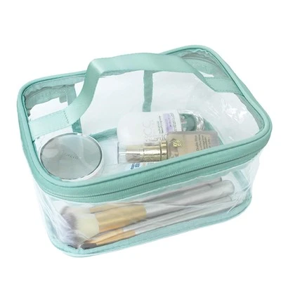 Bossa de cosmètics de viatge transparent impermeable